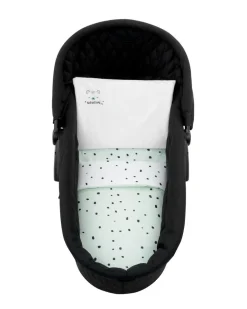 Kikkaboo Kinderwagen Bettwäsche-Set Bär 6tlg Decke 80 x 60 Kissen 35 x 26 Laken grün