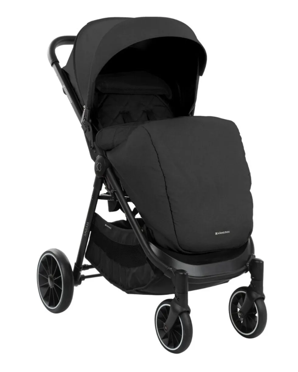 Kikkaboo Kinderwagen, Buggy Sarah faltbar verstellbar Getränkehalter bis 22 kg schwarz