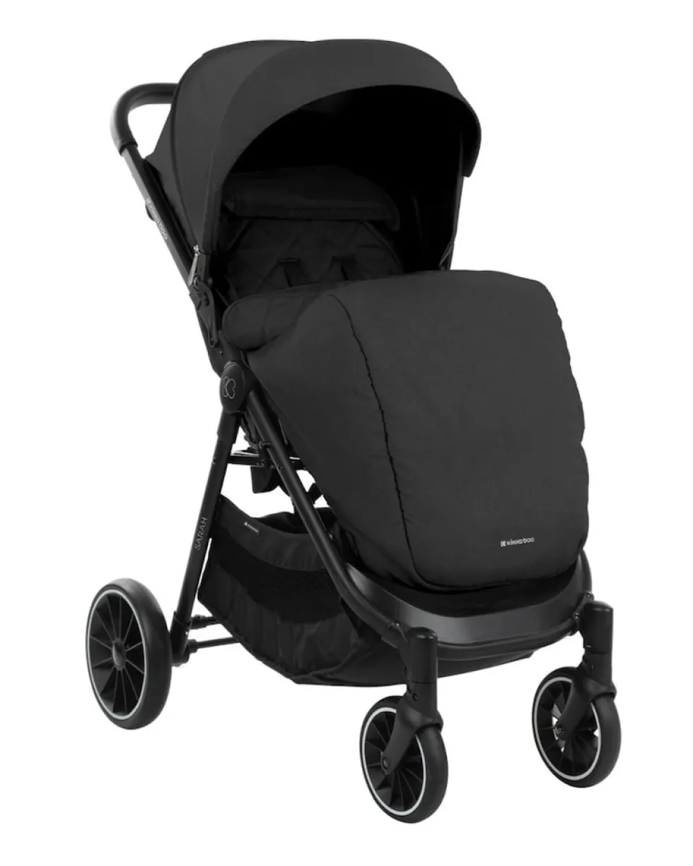Kikkaboo Kinderwagen, Buggy Sarah faltbar verstellbar Getränkehalter bis 22 kg schwarz