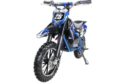 Kinder-Crossbike Gepard, Elektro-Kindermotorrad, 500 Watt, bis 24 km/h, verstärkte Gabel, ab 8 J. (Blau)