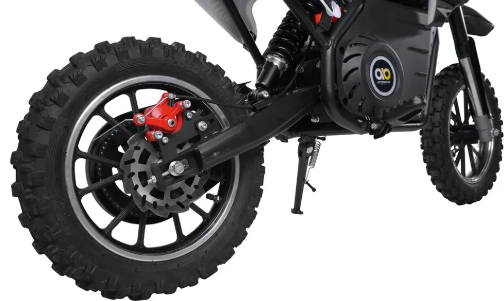 Kinder-Crossbike Viper, Elektro-Kindermotorrad, 1000 Watt, bis 24 km/h, Scheibenbremsen, ab 8 Jahren (Schwarz)