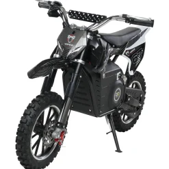 Kinder-Crossbike Viper, Elektro-Kindermotorrad, 1000 Watt, bis 24 km/h, Scheibenbremsen, ab 8 Jahren (Schwarz)