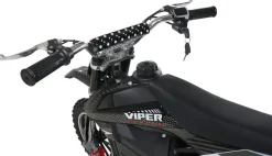 Kinder-Crossbike Viper, Elektro-Kindermotorrad, 1000 Watt, bis 24 km/h, Scheibenbremsen, ab 8 Jahren (Schwarz)