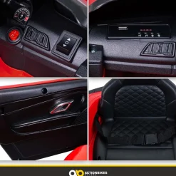 Kinder-Elektroauto Audi R8 Spyder lizenziert, 60 Watt, LED-Scheinwerfer, Musik, Hupe, Fernbedienung, (Schwarz)