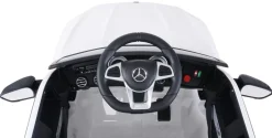 Kinder-Elektroauto Mercedes AMG GLC 63S Coupé, 4x4-Antrieb, Fernbedienung, 140 Watt, LED, EVA-Reifen (Weiß)
