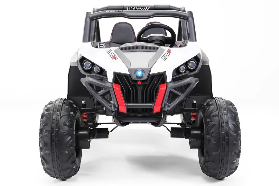 Kinder-Elektroauto UTV Buggy MX Allrad 4x4 (Schwarz Weiß)