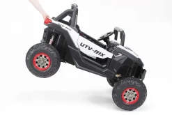 Kinder-Elektroauto UTV Buggy MX Allrad 4x4 (Schwarz Weiß)