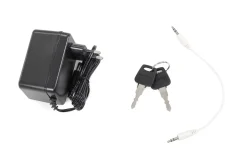Kinder-Elektroroller Vespa, lizenziert, EVA-Reifen, LED-Scheinwerfer, Koffer, Soundmodul, Stützräder (Pink)