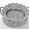 Kuschelnest ROPE rund Katzenkorb Katzenkissen weich Katzenbett