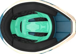 LAZER Full Face - Fahrradhelm Chase KinetiCore, beige-blau