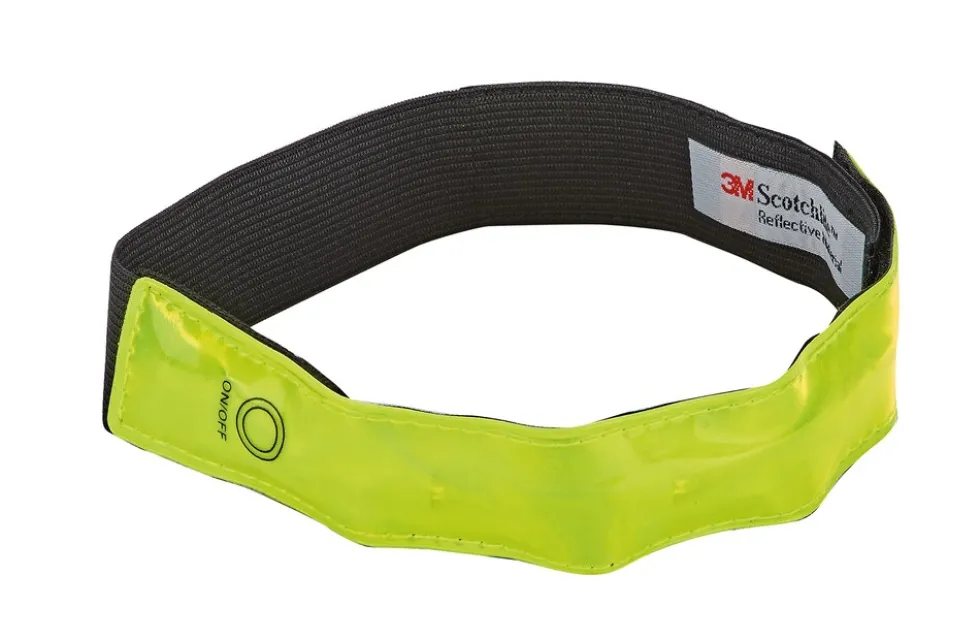 LED-Reflektorband, 2 Sück mit je 4 LED´s, für Arme und Beine, Länge 40 cm, inkl. Batterien, farblich sortiert