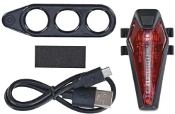 LED USB-Akkurücklicht, mit Li-Ion Akku, aufladbar per Micro-USB, 220° Sichtbarkeit