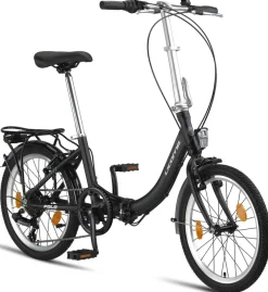 Licorne Bike Fold Premium Klapprad Stil:V-Bremse;Farbe:Schwarz/Anthrazit