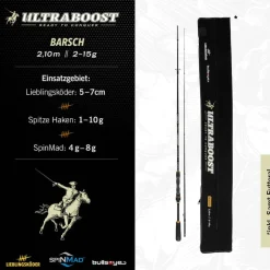 Lieblingsköder Ultraboost Barsch 2,10m 2-15g Spinnrute By Bullseye