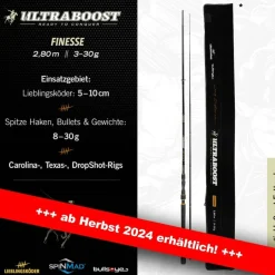 Lieblingsköder Ultraboost Finesse 2,80m 3-30g Spinnrute by Bullseye
