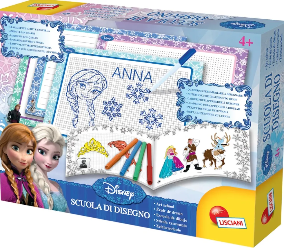 Lisicani 47833 - Frozen Zeichenschule Malset Schreibtafeln zeichnen malen kreativ Zeichenset