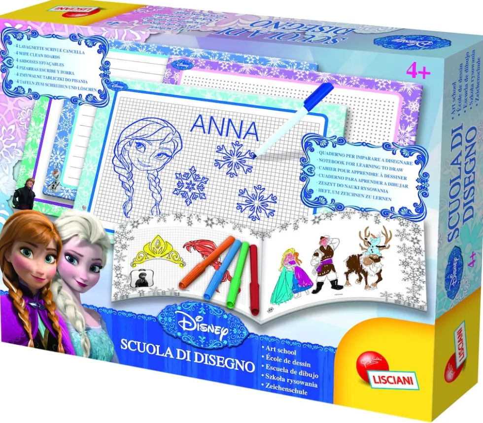 Lisicani 47833 - Frozen Zeichenschule Malset Schreibtafeln zeichnen malen kreativ Zeichenset