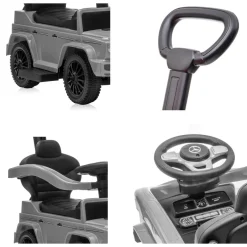 Lorelli Kinder Rutschauto Mercedes Benz G350 Schubstange Musikfunktion Staufach schwarz