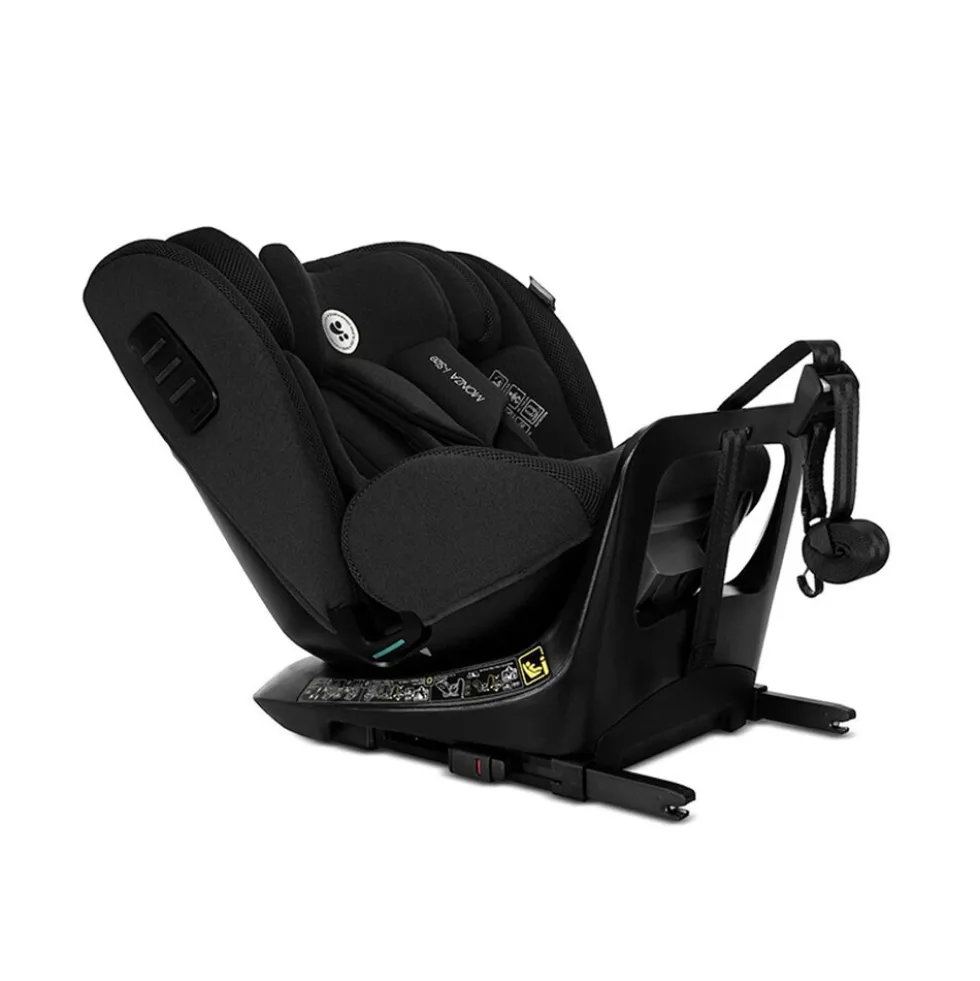Lorelli Kindersitz Monza i-Size (40-150cm) Isofix, Anti-Rebound-Bügel, drehbar schwarz