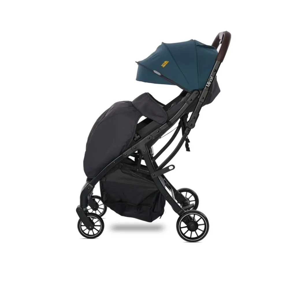 Lorelli Kinderwagen Buggy Minori faltbar PU-Räder Getränkehalter Fußabdeckung grün