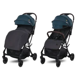 Lorelli Kinderwagen Buggy Minori faltbar PU-Räder Getränkehalter Fußabdeckung grün