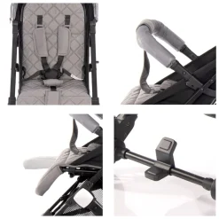 Lorelli Kinderwagen Fiorano faltbar, Ablagekorb, Frontbügel abnehmbar, Bremse schwarz