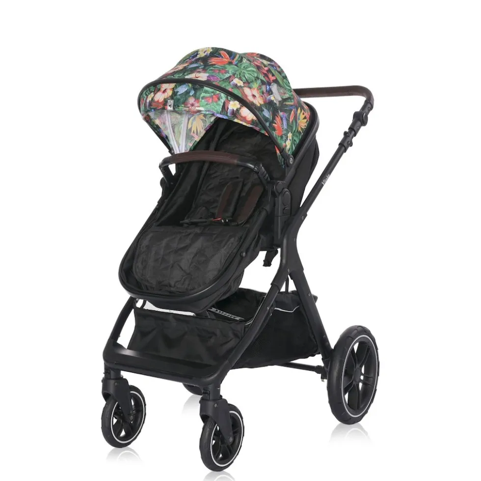 Lorelli Kombikinderwagen 2 in 1 Viola bis 22 kg, Sportsitz umbaubar Wickeltasche bunt