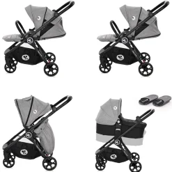 Lorelli Kombikinderwagen 2 in 1 Patrizia, Babywanne, Sportsitz, Sitz umkehrbar blau