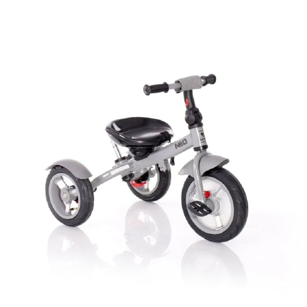 Lorelli Tricycle Neo 4 in 1 Luftreifen, Schiebestange, Sitz drehbar, verstellbar gelb