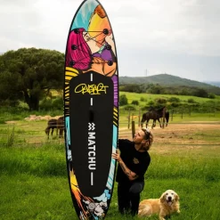 MATCHU Stand Up Paddle BustArt 320x81x15 cm - Aufblasbares Sup Board - Limited Edition