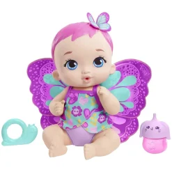 Mattel GYP10 - My Garden Baby - Puppe mit Jasminduft, Schmetterling, Fütterspaß, ca. 30 cm