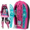 Mattel JBG82 - Monster High - Skulltimate Secrets Hauntlywood Mysteries – Catty-Noir Puppe mit 19+ Überraschungen, "Kleiderschrank"