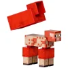 Mattel JCV22 - Minecraft - Mojang Studios - Diamond Level - rotes Schaf Actionfigur, ca. 9 cm mit 3 Zubehörteilen