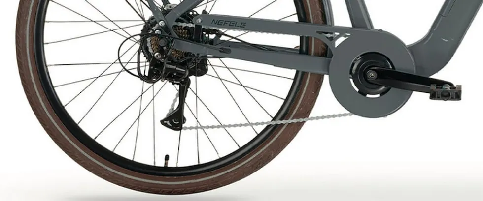 MBM Elektro-Citybike NEFELE 26 Zoll, grau