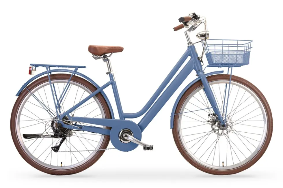 MBM Elektro-Citybike New LA RUE 2.0, blau