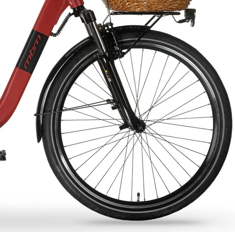 MBM Elektro-Citybike RHEA 24 Zoll, red