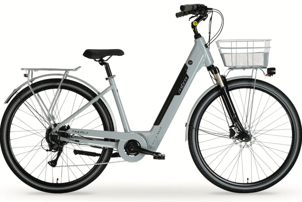 MBM Elektro-Citybike THEMIS 28 Zoll, grau