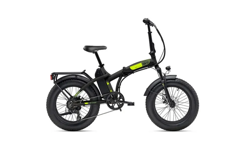 MBM Elektro-Kompaktfahrrad / Faltrad N-VER FOLDING 9.2. 20 Zoll, black-lime