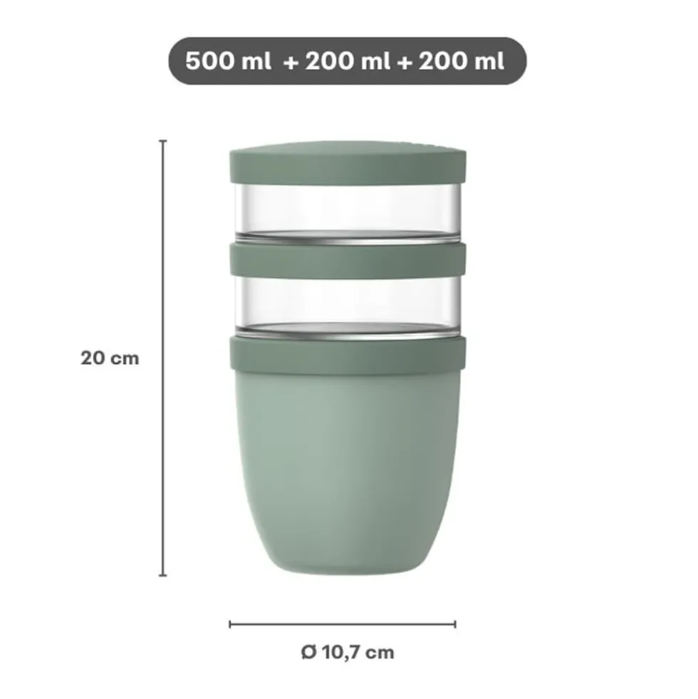 Mepal Lunchpot Ellipse 500 ml + 2x 200 ml