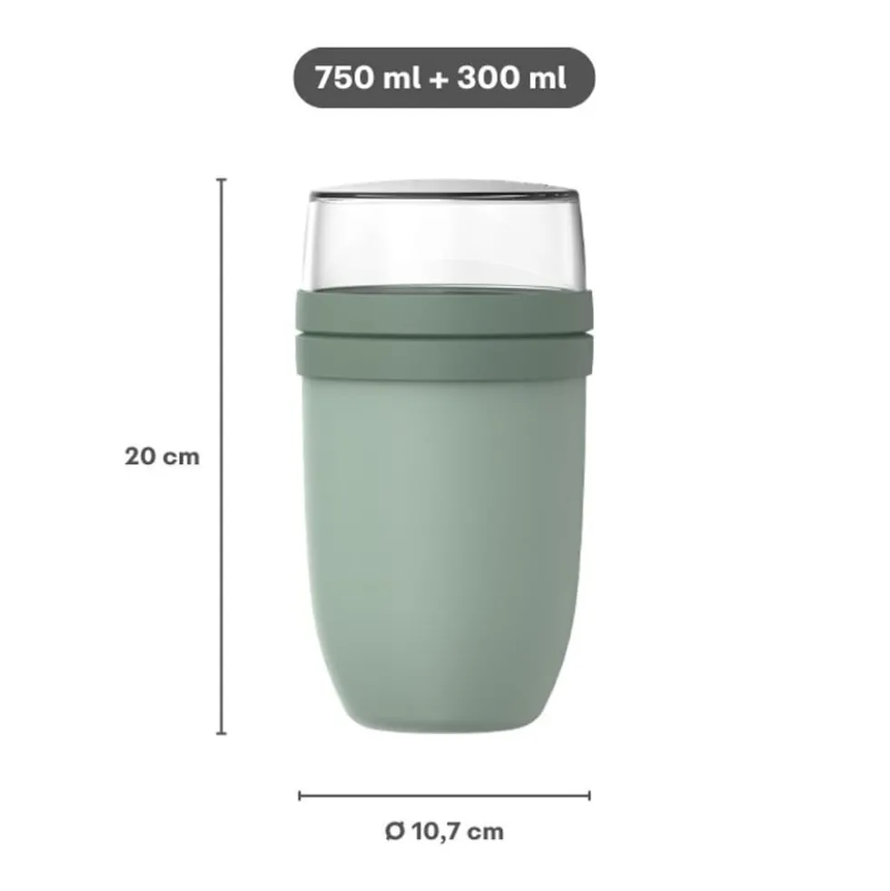 Mepal Lunchpot XL Ellipse 750 ml + 300 ml