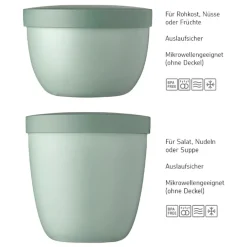 Mepal Snackpots Ellipse 350 & 500 ml 2er Set
