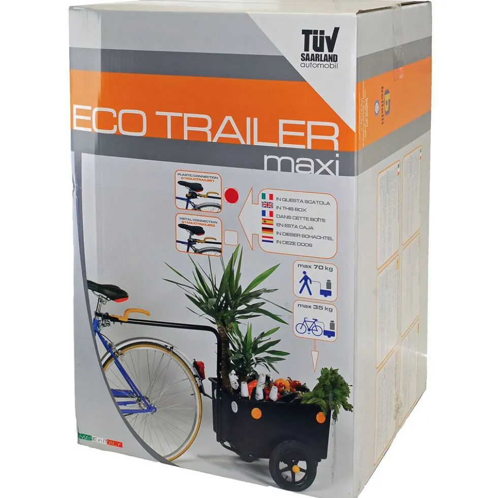Messingschlager Eco Trailer Maxi Gepäckanhänger Fahrradanhänger Transportanhänger Anhänger Fahrrad