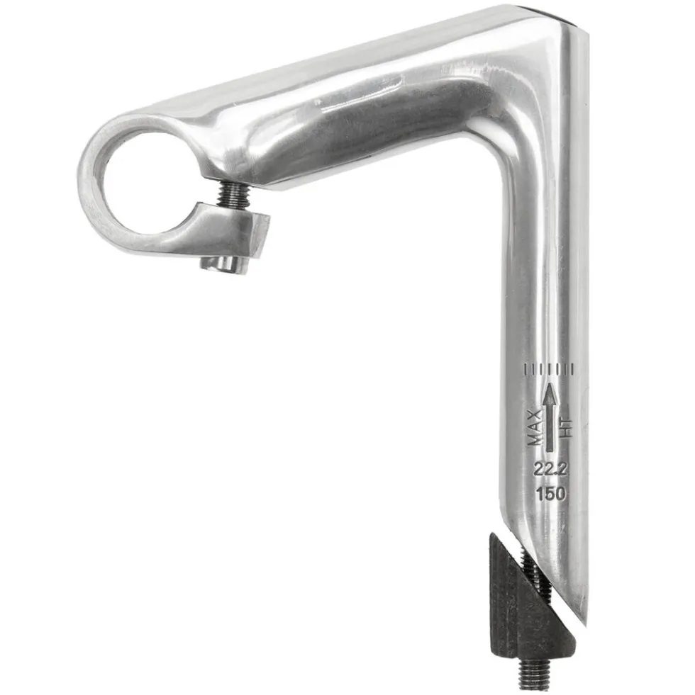 Messingschlager Fahrrad Vorbau 100 x 150 mm 1" Schaftvorbau Aluminium Cityrad Damenrad Hollandrad