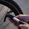 Minipumpe "TWO WAY", Luftförderung durch Zug und Druck, mit Manometer, Aluminium, für alle Ventilarten, 7 bar, inkl. Rahmenhalterung