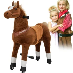 Miweba Pony Amadeus, Large, Spielpferd zum Reiten, ab 5 Jahren, integrierte Lenkung
