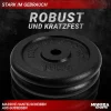 Miweba Sports Hantelscheiben HSG100, 2x 10 kg Hantel-Gewichte, passend für Ø 30mm, Set, Gusseisen