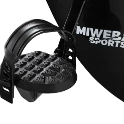 Miweba Sports Indoor-Cycle MX100 PRO mit Rückenlehne und ErgoGrip Griffen, klappbar (Pro, Schwarz/Grau)