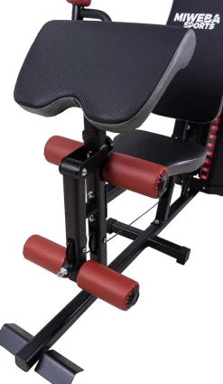 Miweba Sports 50in1-Kraftstation MK500 Pro, Fitnessstation mit ca. 60 kg Seilzug, Butterfly, Zugturm