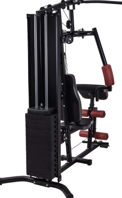 Miweba Sports 50in1-Kraftstation MK500 Pro, Fitnessstation mit ca. 60 kg Seilzug, Butterfly, Zugturm
