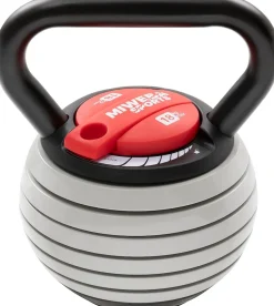 Miweba Sports Kettlebell KB300, verstellbar, 3,4-18 kg, 6 Gewichtscheiben, Easy-Lock-Mechanismus